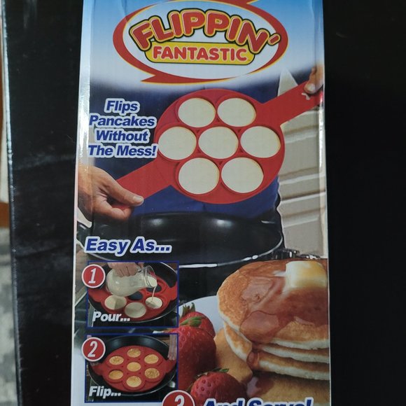 Flippin' Fantastic Perfect‎ Pancake Maker No Mess Flipper As Seen On TV S… - Picture 1 of 3